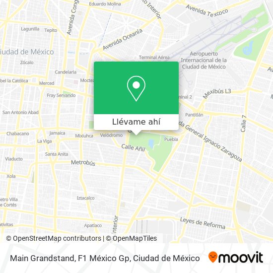 Mapa de Main Grandstand, F1 México Gp