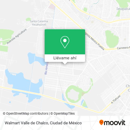 Mapa de Walmart Valle de Chalco