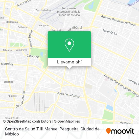 Mapa de Centro de Salud T-III Manuel Pesqueira