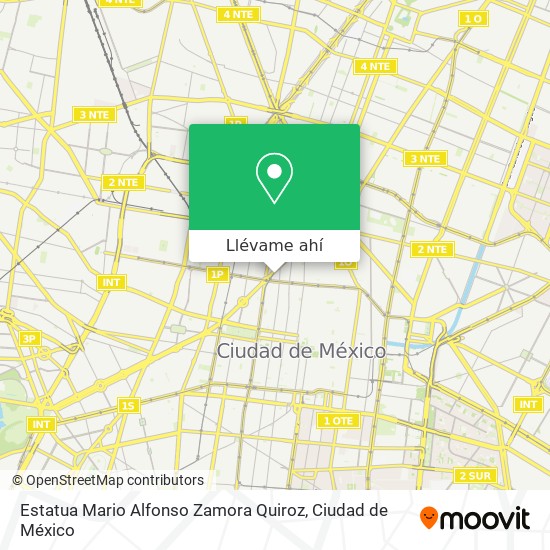 Mapa de Estatua Mario Alfonso Zamora Quiroz