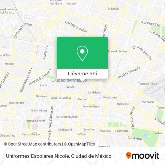 Mapa de Uniformes Escolares Nicole