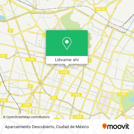 Mapa de Aparcamiento Descubierto