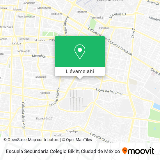 Mapa de Escuela Secundaria Colegio Bik'It