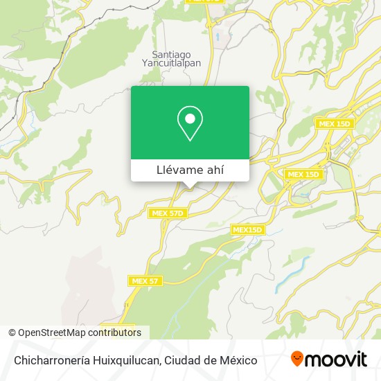 Mapa de Chicharronería Huixquilucan