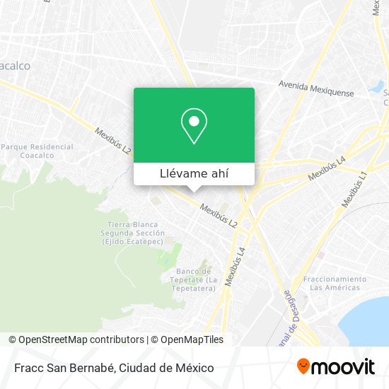 Mapa de Fracc San Bernabé