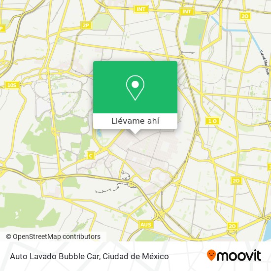 Mapa de Auto Lavado Bubble Car