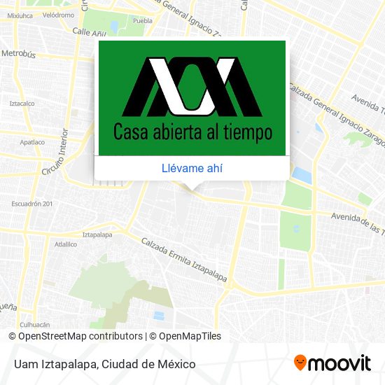 Mapa de Uam Iztapalapa