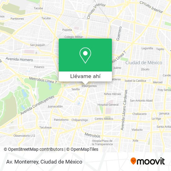 Mapa de Av. Monterrey