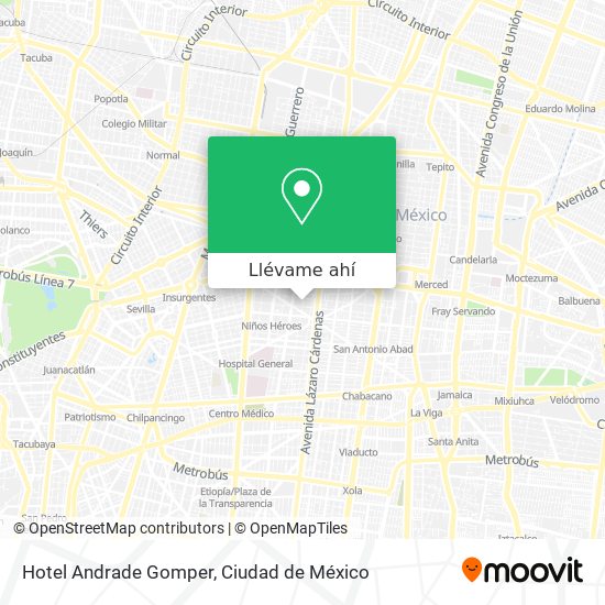 Mapa de Hotel Andrade Gomper