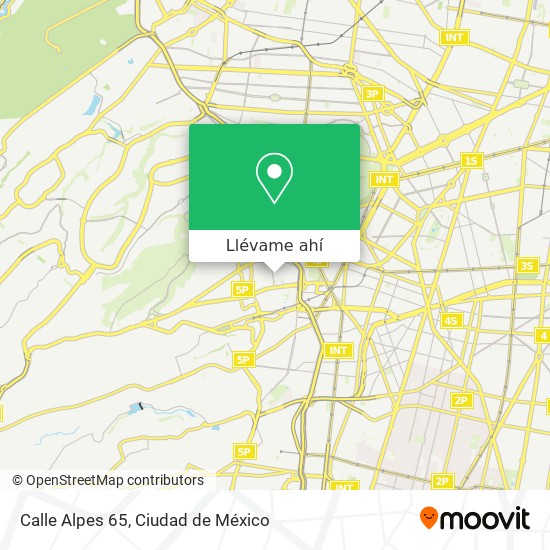 Mapa de Calle Alpes 65