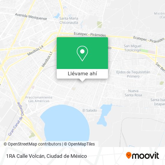 Mapa de 1RA Calle Volcán