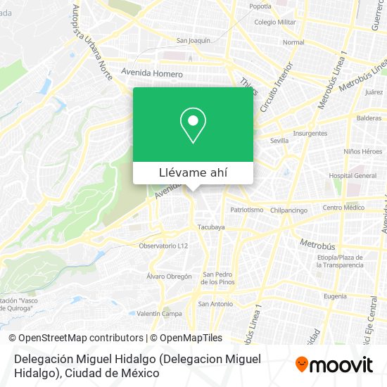 Mapa de Delegación Miguel Hidalgo (Delegacion Miguel Hidalgo)