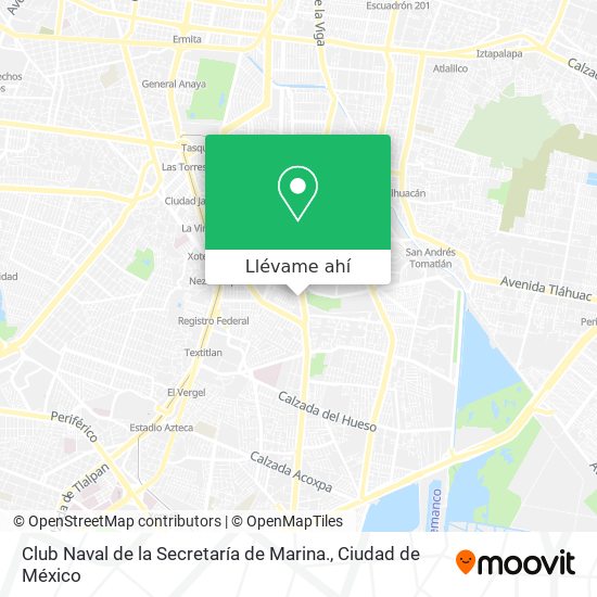 Cómo llegar a Club Naval de la Secretaría de Marina. en Benito Juárez en  Autobús, Metro o Tren?