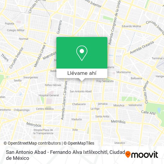 Mapa de San Antonio Abad - Fernando Alva Ixtlilxochitl