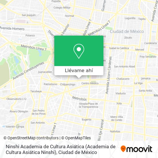 Mapa de Ninshi Academia de Cultura Asiática