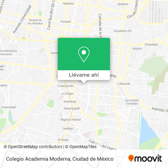 Mapa de Colegio Academia Moderna
