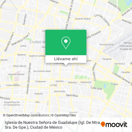 Mapa de Iglesia de Nuestra Señora de Guadalupe (Igl. De Ntra. Sra. De Gpe.)