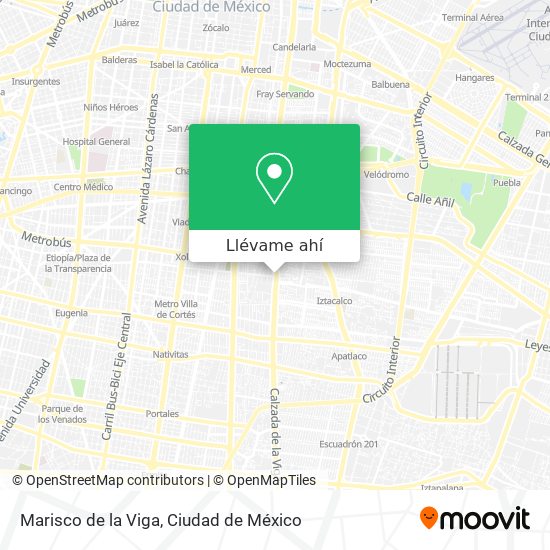 Cómo llegar a Marisco de la Viga en Cuauhtémoc en Autobús o Metro?