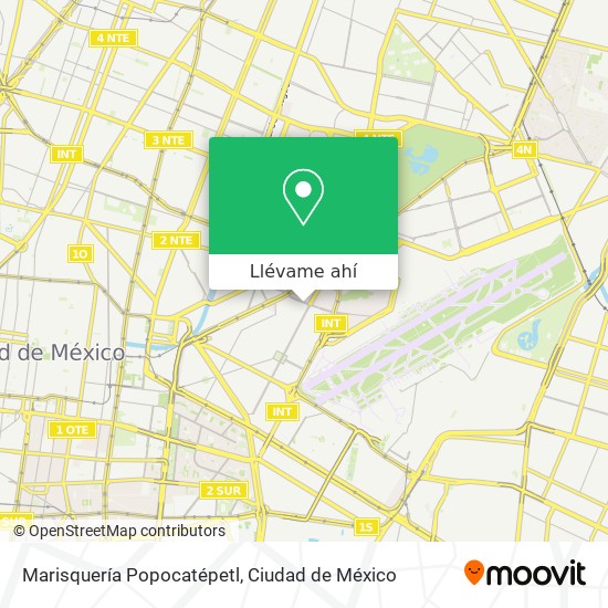 Mapa de Marisquería Popocatépetl