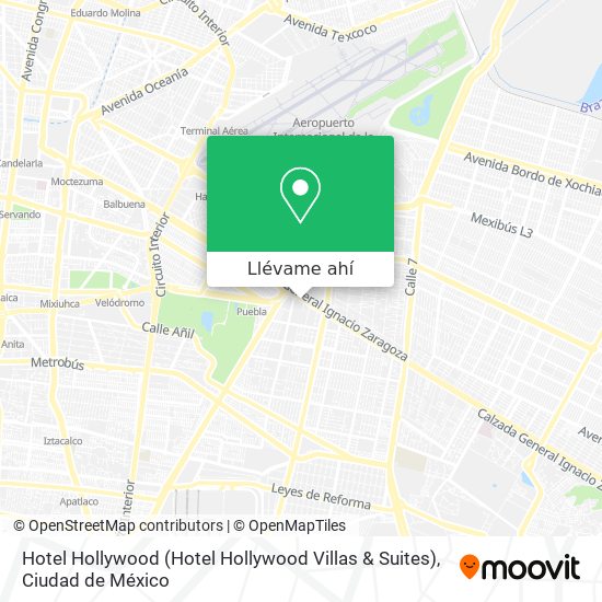 Mapa de Hotel Hollywood (Hotel Hollywood Villas & Suites)
