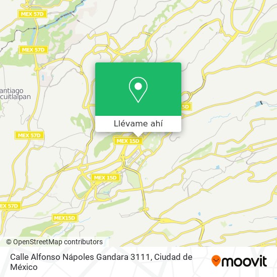 Mapa de Calle Alfonso Nápoles Gandara 3111