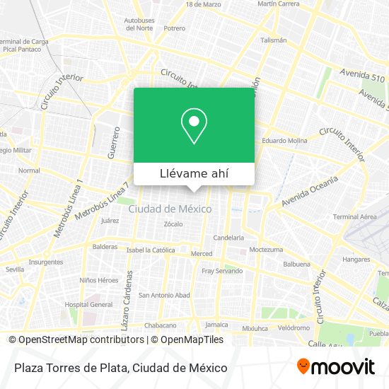 Mapa de Plaza Torres de Plata