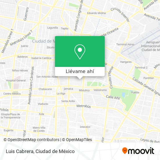 Mapa de Luis Cabrera