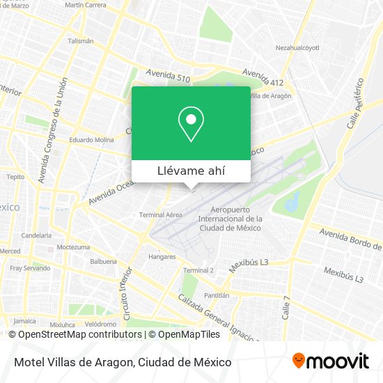 Mapa de Motel Villas de Aragon