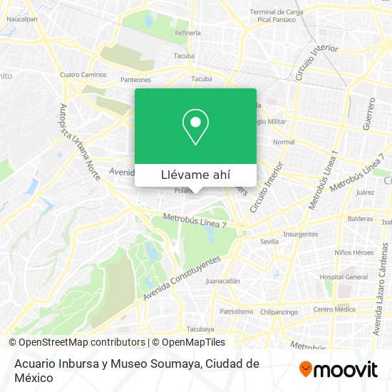 Cómo llegar a Acuario Inbursa y Museo Soumaya en Naucalpan De Juárez en  Autobús o Metro?