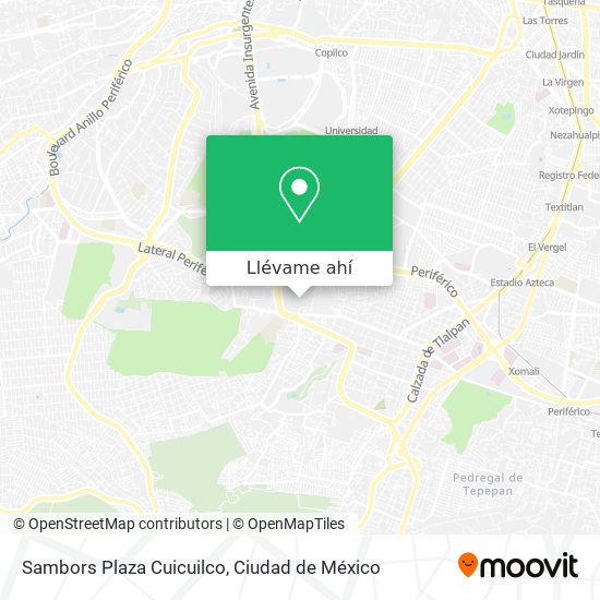 Mapa de Sambors Plaza Cuicuilco