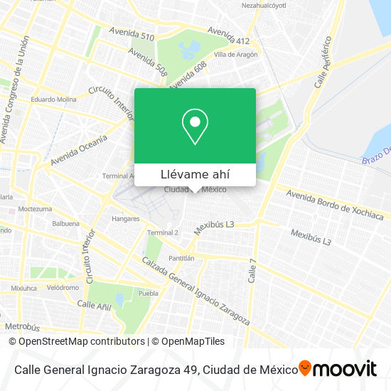Mapa de Calle General Ignacio Zaragoza 49
