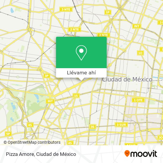 Mapa de Pizza Amore