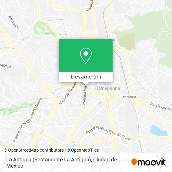 Mapa de La Antigua (Restaurante La Antigua)