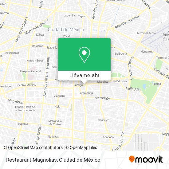 Mapa de Restaurant Magnolias