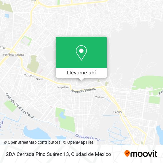 Mapa de 2DA Cerrada Pino Suárez 13