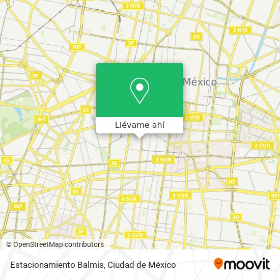 Mapa de Estacionamiento Balmis