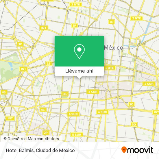 Mapa de Hotel Balmis