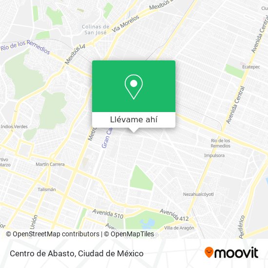 Mapa de Centro de Abasto