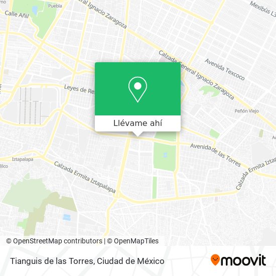 Mapa de Tianguis de las Torres