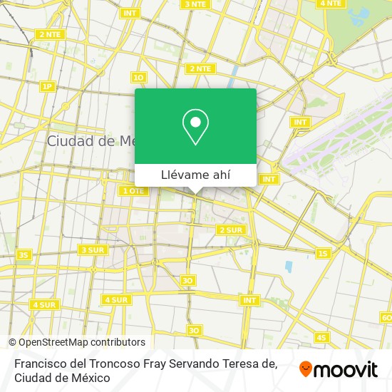 Mapa de Francisco del Troncoso Fray Servando Teresa de
