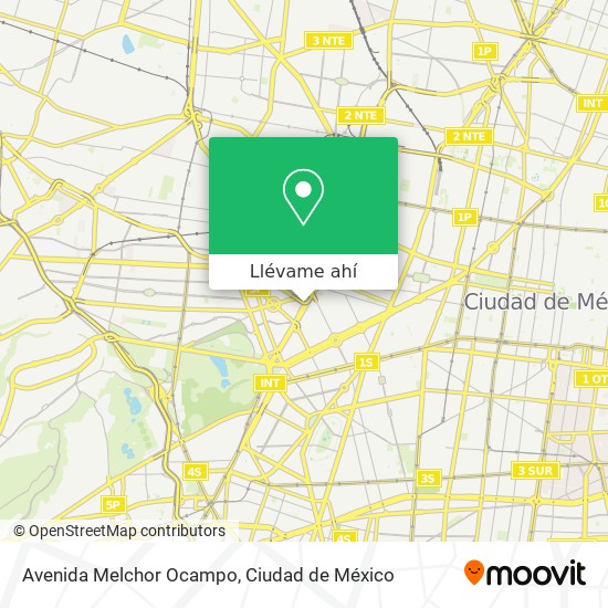 Mapa de Avenida Melchor Ocampo