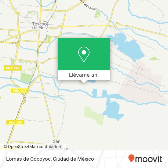 Cómo llegar a Lomas de Cocoyoc en Texcoco en Autobús o Metro?