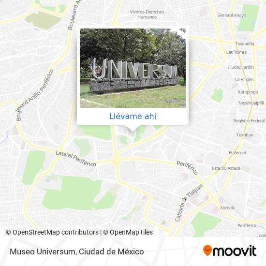 Mapa de Museo Universum