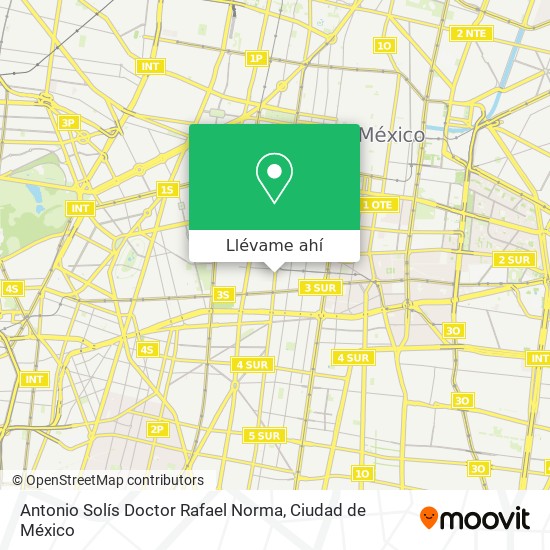 Mapa de Antonio Solís Doctor Rafael Norma