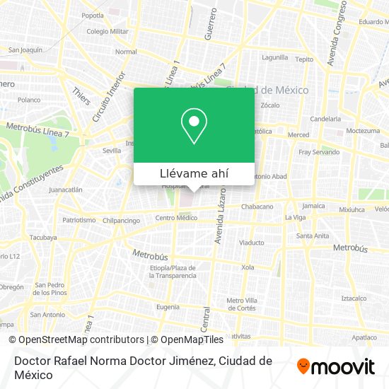 Mapa de Doctor Rafael Norma Doctor Jiménez