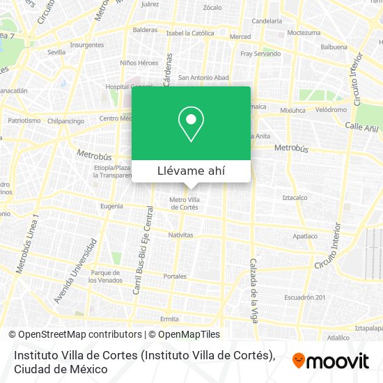 Mapa de Instituto Villa de Cortes
