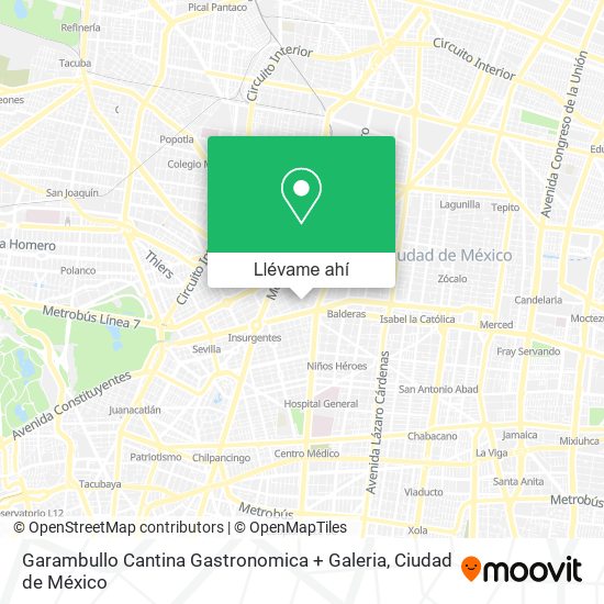 Mapa de Garambullo Cantina Gastronomica + Galeria