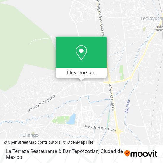 Cómo llegar a La Terraza Restaurante & Bar Tepotzotlan en Huehuetoca en  Autobús?