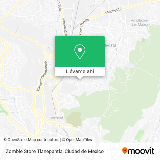 Mapa de Zombie Store Tlanepantla