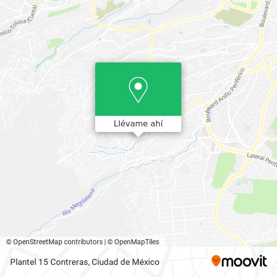 Mapa de Plantel 15 Contreras